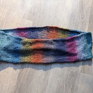 Multicoloured Knit Infinity Scarf